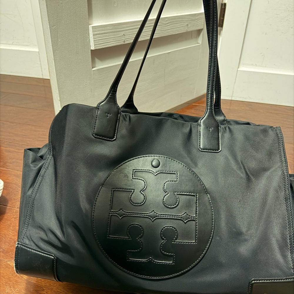 Tory Burch Black Logo Tote